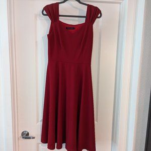 Burgundy dress
